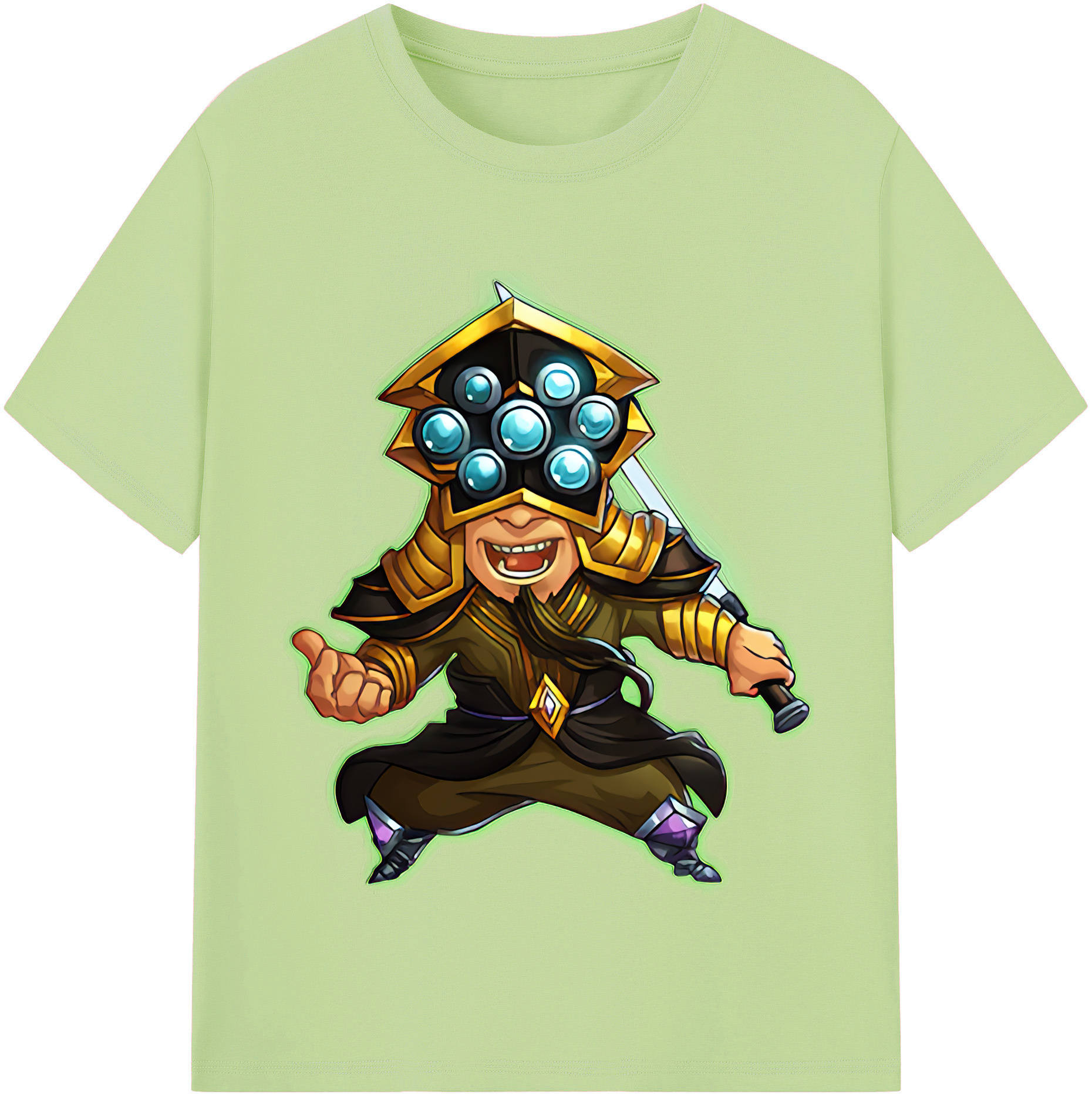 リーグ・オブ・レジェンド League of Legends LOL 綿100％半袖Tシャツ（フロントプリント）